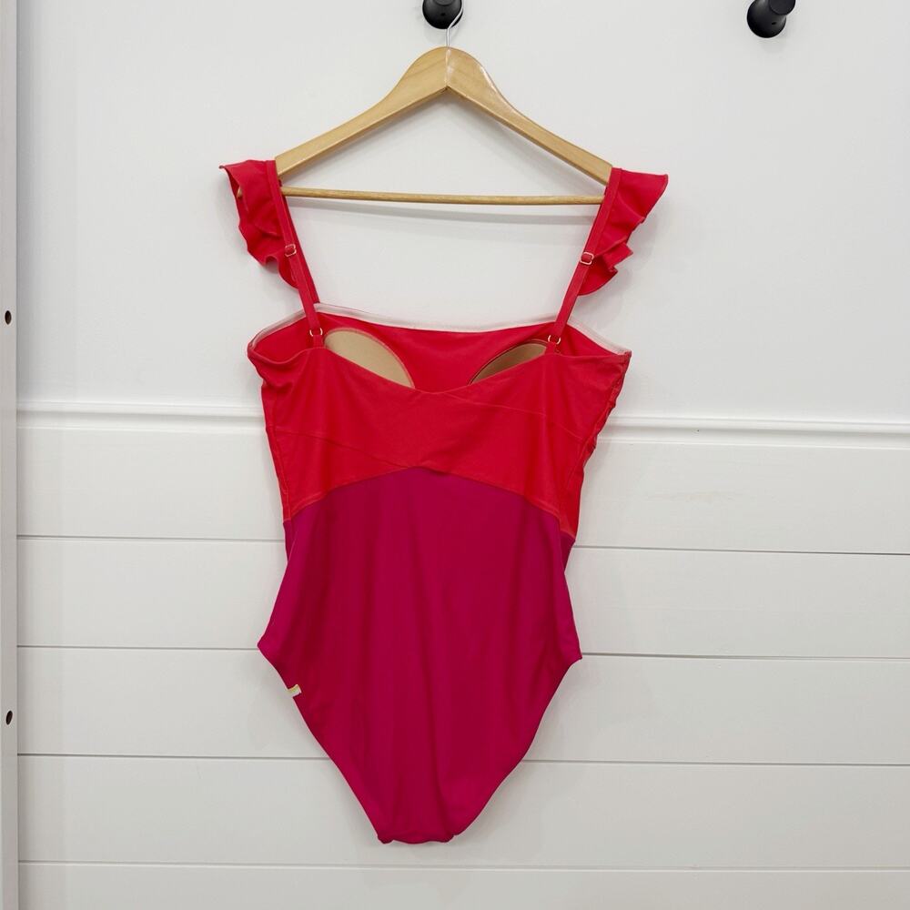 Women’s Summer salt The Ruffle Oasis Summer Berry & Spritz One Piece Swimsuit 12 - Picture 3 of 8
